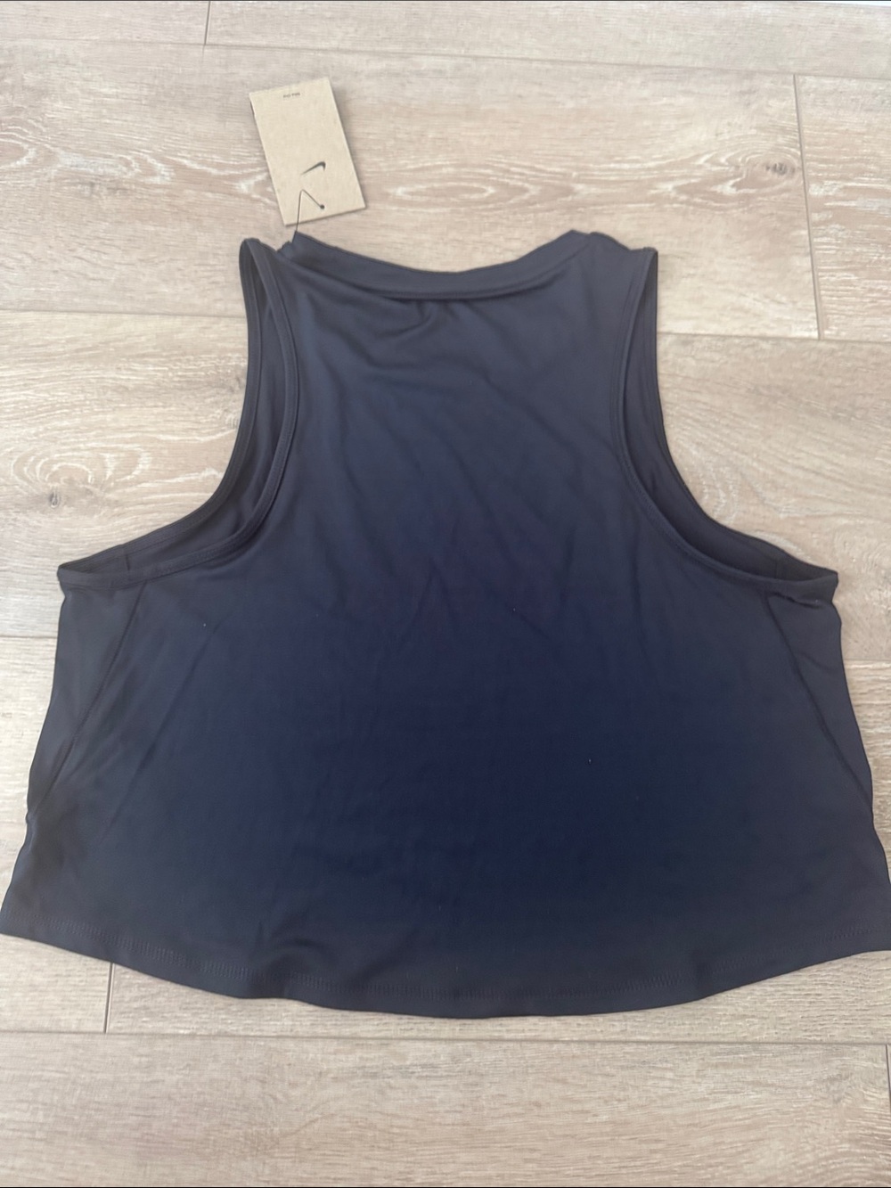 Nike Black Women's Cropped Performance Tank dri-fit - Picture 6 of 11